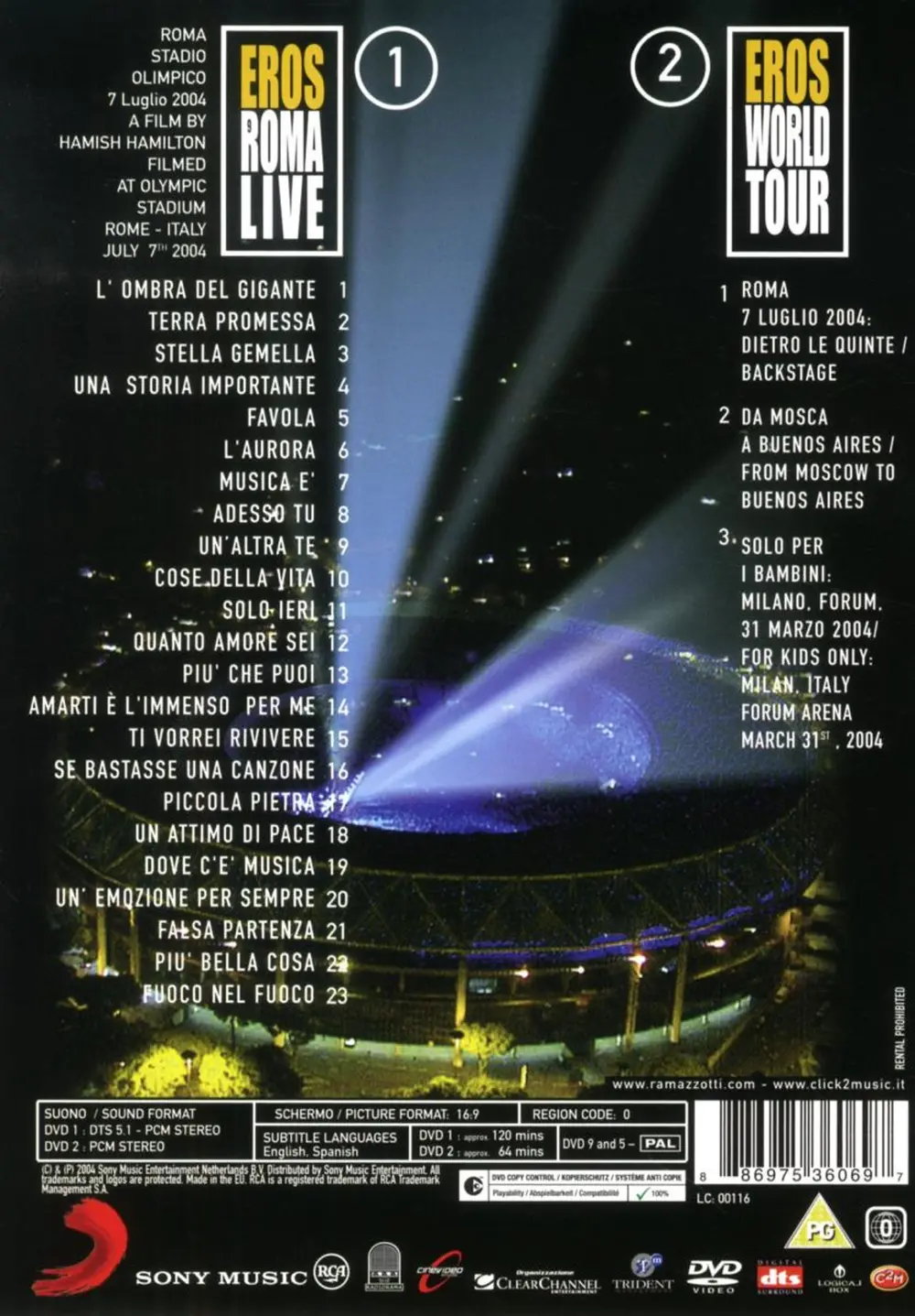 Eros Roma Live