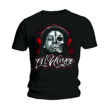 Lil Wayne, Tričko Skull Sketch, Unisex, Čierna