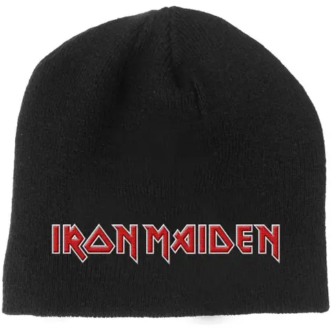 Iron Maiden – Čapica Logo 2 (Čierna), Unisex, Čierna