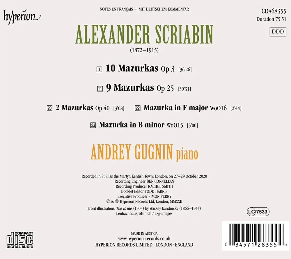 SCRIABIN: MAZURKAS