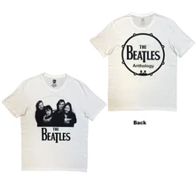 The Beatles, Tričko Group Photo Anthology Drum, Unisex, Biela