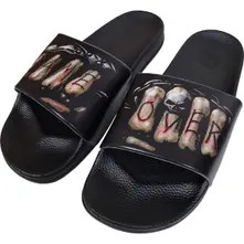 Unisex Slides: Game Over (Black) thumbnail