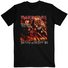 Iron Maiden, Tričko Number of the Beast The Beast On The Road Vintage, Unisex, Čierna