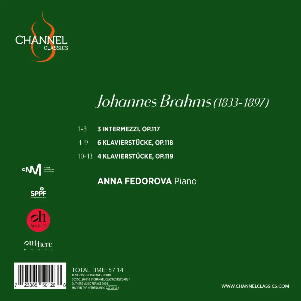 BRAHMS: INTERMEZZI, OP. 117 - KLAVIERSTUCKE, OPP. 118 & 119