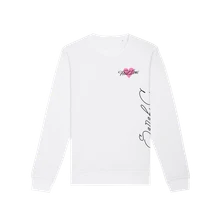 Sarah C, Crewneck First Love, Unisex, Biela