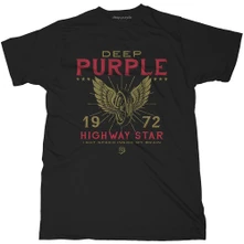 Deep Purple, Tričko Highway Star, Unisex, Čierna
