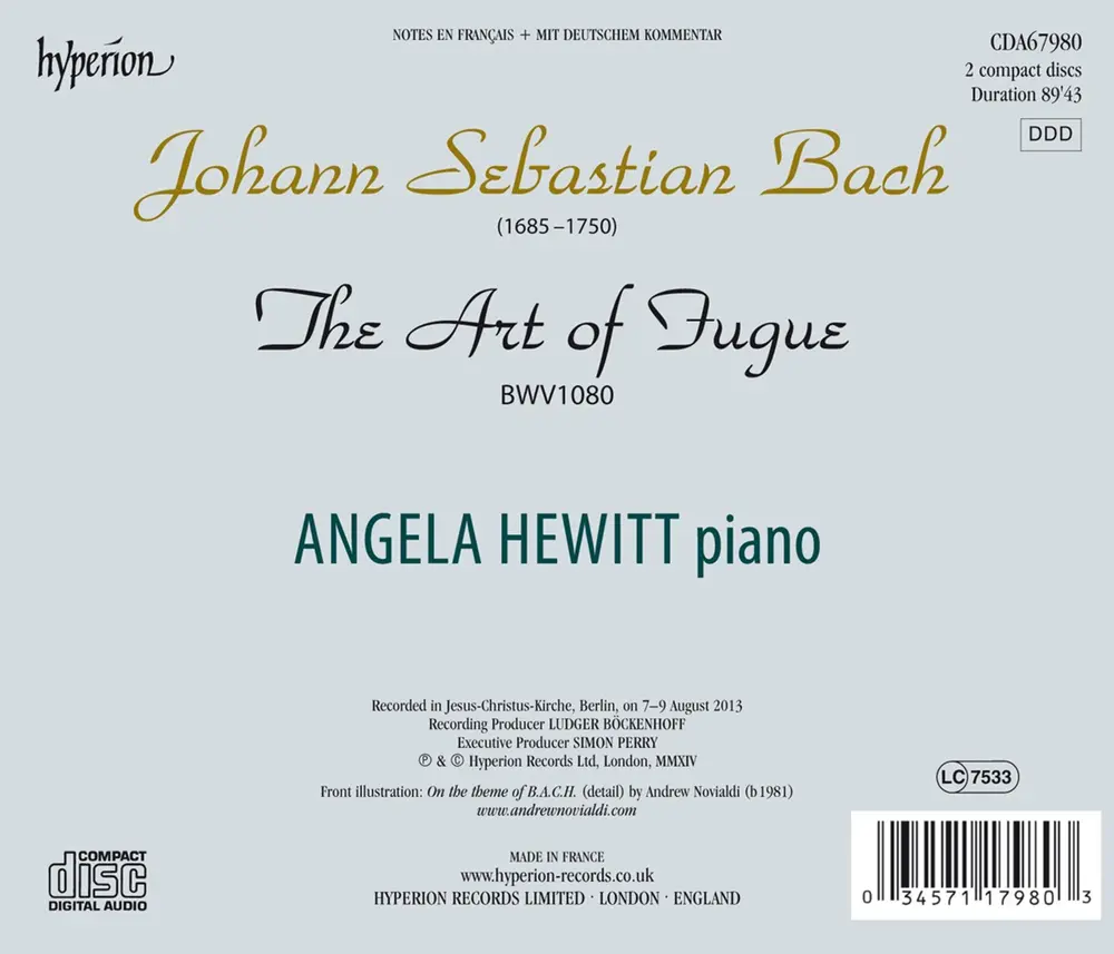 BACH: THE ART OF FUGUE
