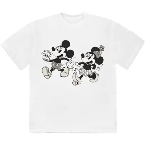 Mickey Mouse – Tričko Mickey & Minnie (Biela), Unisex, Biela