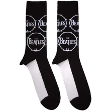The Beatles, Ponožky Drum Logo Repeat, Unisex, Čierna