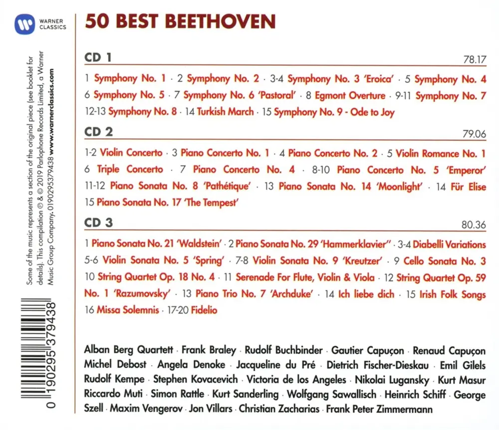 50 BEST BEETHOVEN