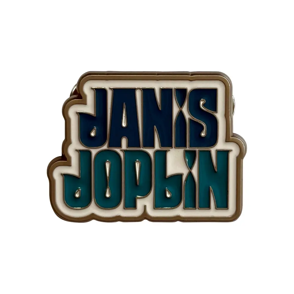 Janis Joplin – Stacked Logo (Odznak)