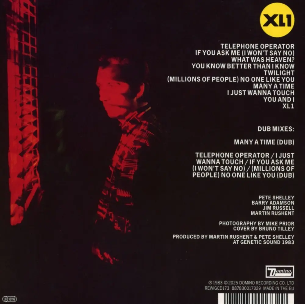 Pete Shelley – XL1 (CD)