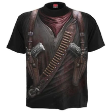 Tričko Unisex T-Shirt: Holster Wrap (Black) (All Over Print)