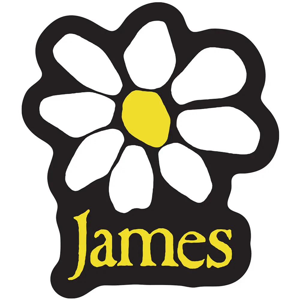 Sticker: Yellow Logo White Daisy