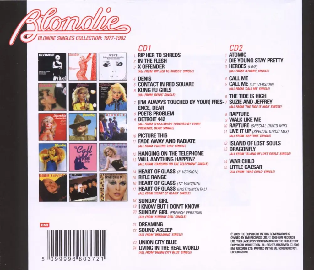 BLONDIE SINGLES COLL.1977-1982