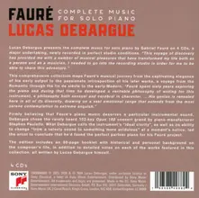 Lucas Debargue – Fauré: Complete Music For Solo Piano (CD)