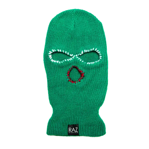 Green Christmas Skimask / Beanie