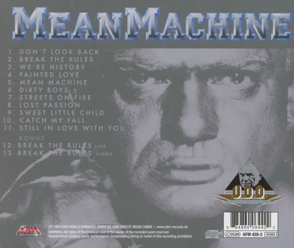 U.D.O. – Mean Machine (CD)