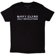 Biffy Clyro, Tričko Only Revolutions, Unisex, Čierna