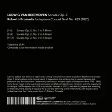 Roberto Prosseda – LUDWIG VAN BEETHOVEN: SONATAS OP. 2 (CD)