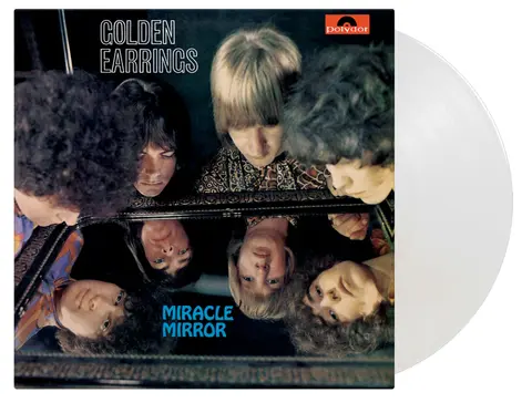 Vinyl Golden Earrings - Miracle Mirror