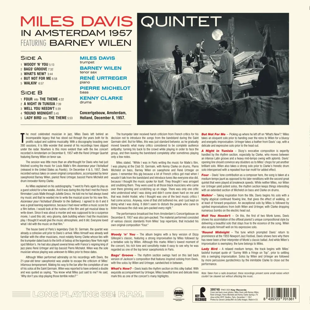 Miles Davis – In Amsterdam 1957 (Vinyl)