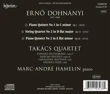 DOHNANYI: PIANO QUINTETS & STRING QUARTET NO 2 thumbnail