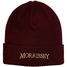 Čapica Unisex Beanie Hat: Arched Logo (Maroon Red)