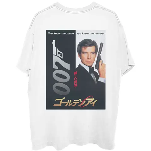 James Bond 007 – Tričko Goldeneye Japanese Poster (Biela), Unisex, Biela