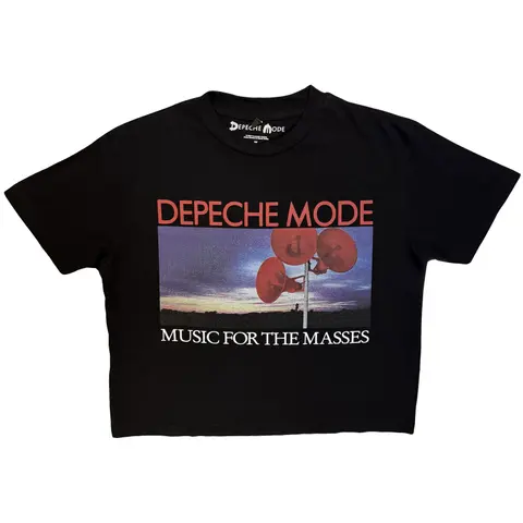 Ladies Crop Top: Music For The Masses (Black)