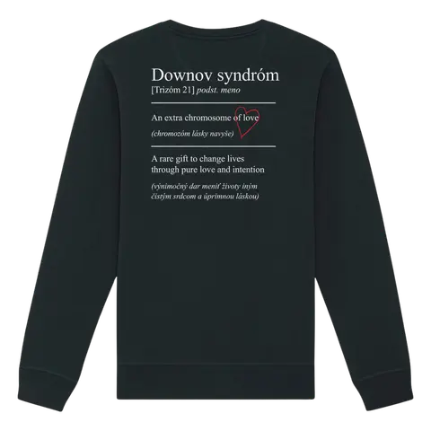 Láska Rozdiely Nevidí – Crewneck Chromozóm lásky, Unisex, Čierna