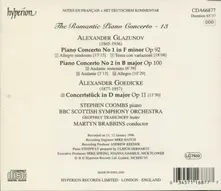 GLAZUNOV & GOEDICKE: PIANO CONCERTOS (HYPERION ROM thumbnail