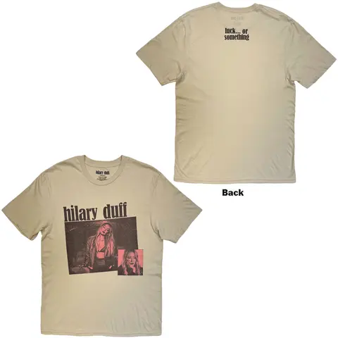 Unisex T-Shirt: Luck Or Something (Sand) (Back Print)