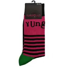 Unisex Ankle Socks: Logo & Stripes (Black) (UK Size 7 - 11) thumbnail