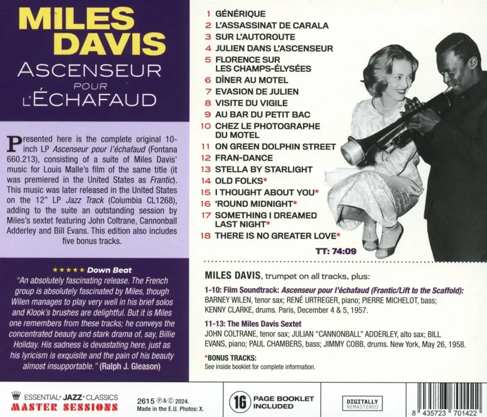Ascenseur Pour LEchafaud (EJC Master Sessions Label)