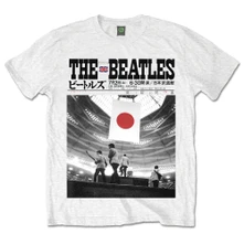 The Beatles, Tričko Live at the Budokan, Unisex, Biela