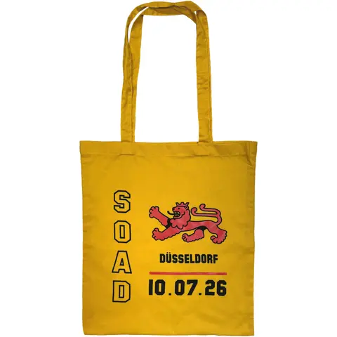 System of a Down – Taška Dusseldorf Event Tour '26 (Žltá, Tote Bag, Limited), Unisex, Žltá