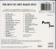 The Best Of Chet Baker Sings (Cinram) (Richmond) (Mono CD) thumbnail