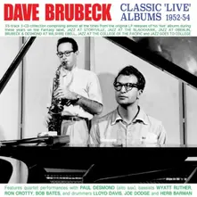 Dave Brubeck, CD CLASSIC 'LIVE' ALBUMS 1952-54