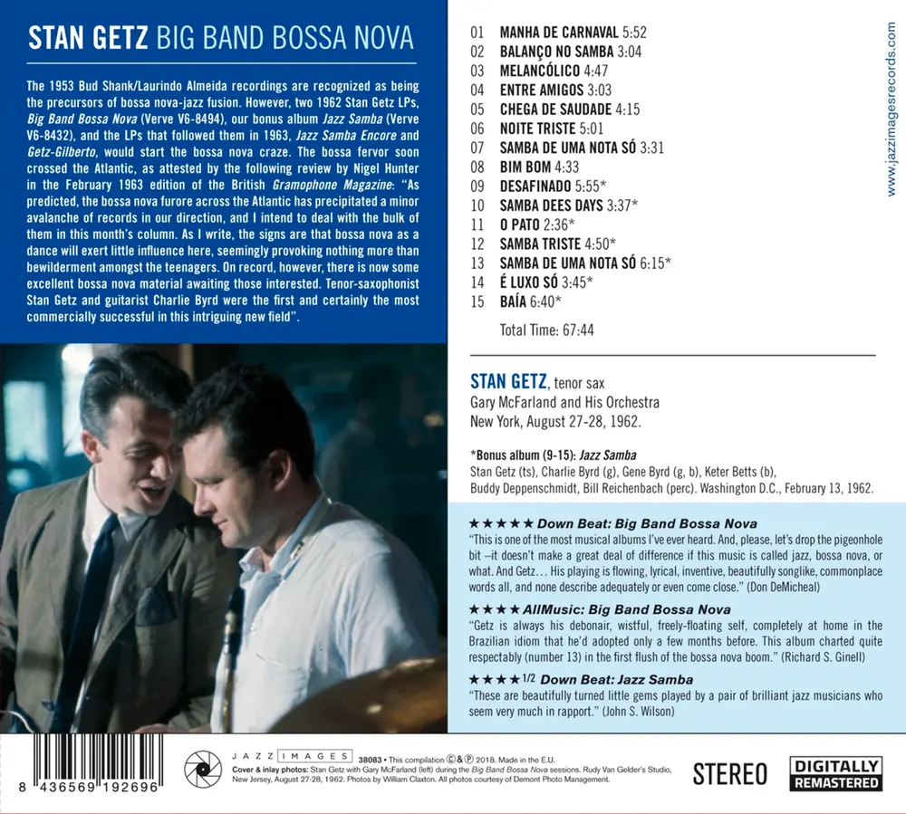 Stan Getz – BIG BAND BOSSA NOVA/JAZZ SAMBA (CD)