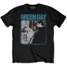 Green Day, Tričko Photo Block, Unisex, Čierna