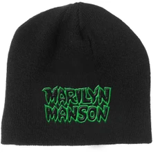 Marilyn Manson, Čapica Logo, Unisex, Čierna