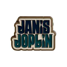 Janis Joplin – Stacked Logo (Odznak)