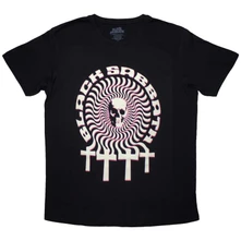Black Sabbath, Tričko Hypnotic Skull, Unisex, Čierna