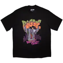 Unisex Oversized Boxy T-Shirt: Cartoon Graffiti (Black) thumbnail