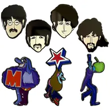 The Beatles – Yellow Submarine Characters (Pin Badge Set) (Odznak)