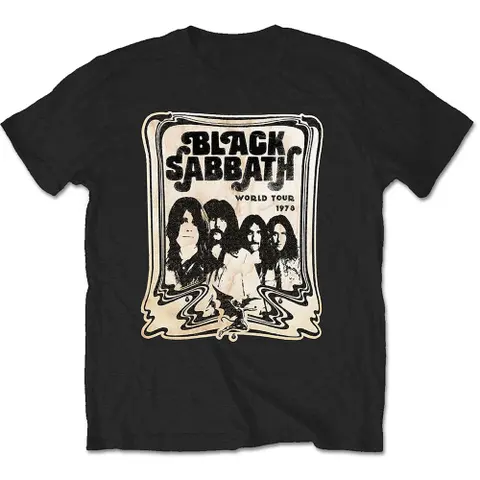 Black Sabbath – Tričko World Tour 1978 (Čierna), Unisex, Čierna