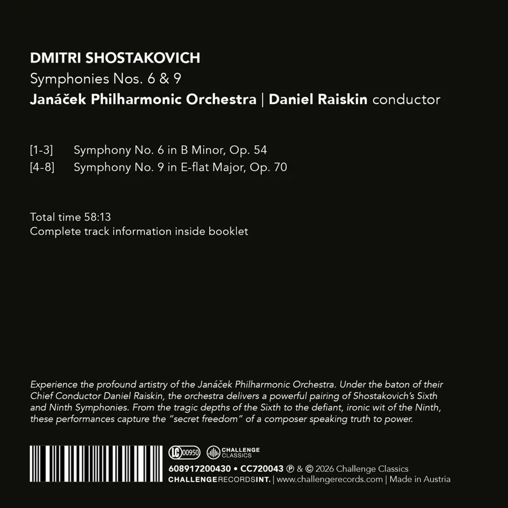 DMITRI SHOSTAKOVICH: SYMPHONIES NOS. 6 & 9