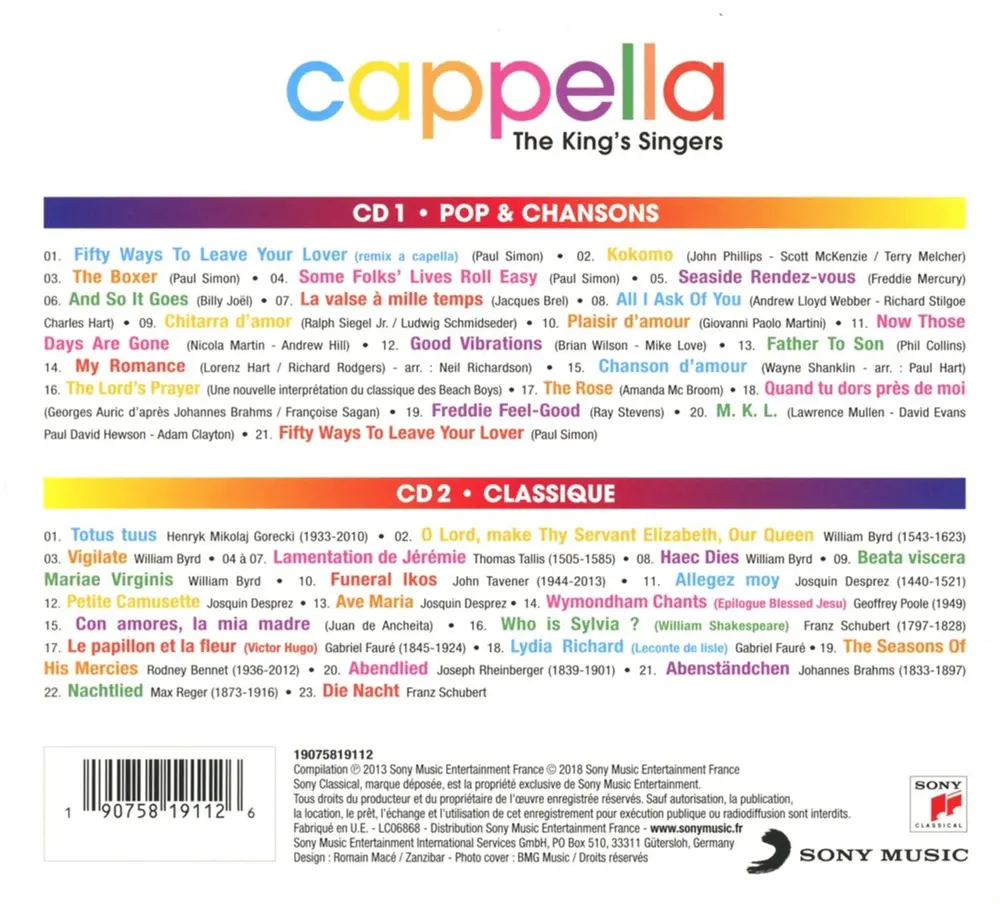 The King's Singers – King's Singers - Cappella (CD)