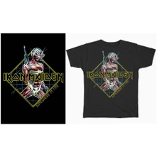 Iron Maiden, Tričko Somewhere in Time Diamond, Unisex, Čierna